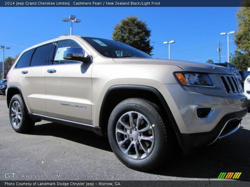 Cashmere Pearl / New Zealand Black/Light Frost 2014 Jeep Grand Cherokee Limited