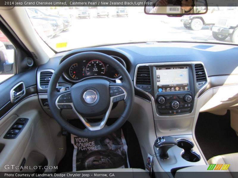 Cashmere Pearl / New Zealand Black/Light Frost 2014 Jeep Grand Cherokee Limited