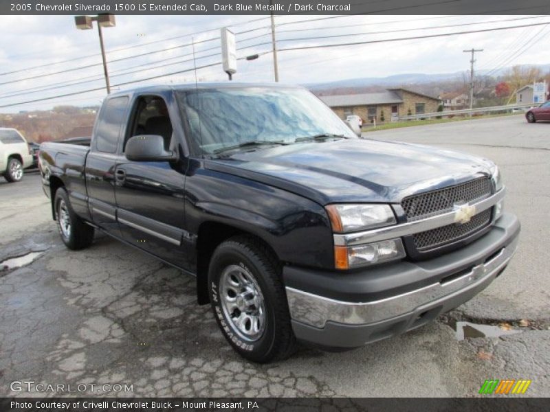 Dark Blue Metallic / Dark Charcoal 2005 Chevrolet Silverado 1500 LS Extended Cab
