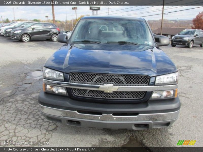 Dark Blue Metallic / Dark Charcoal 2005 Chevrolet Silverado 1500 LS Extended Cab