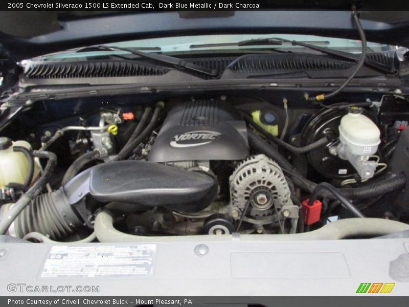 Dark Blue Metallic / Dark Charcoal 2005 Chevrolet Silverado 1500 LS Extended Cab