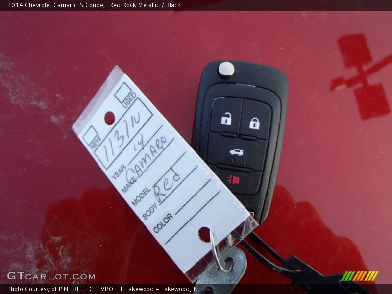 Red Rock Metallic / Black 2014 Chevrolet Camaro LS Coupe