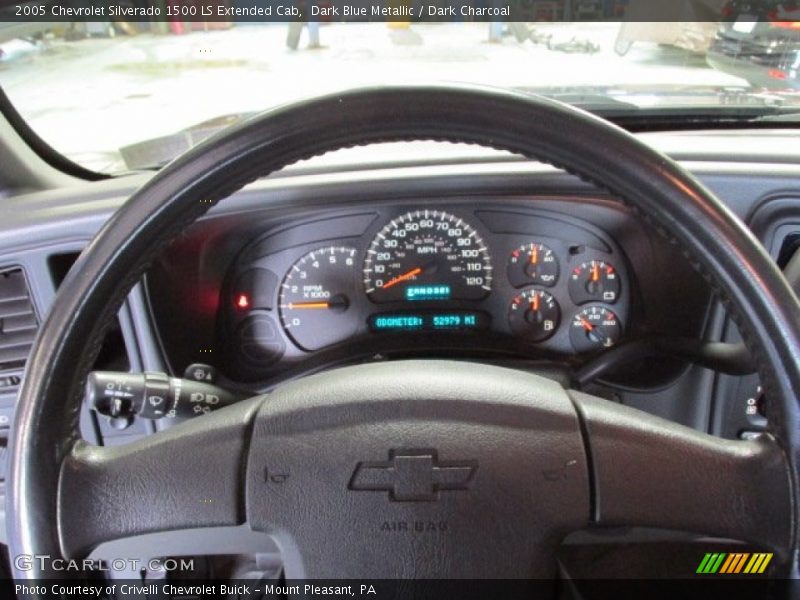 Dark Blue Metallic / Dark Charcoal 2005 Chevrolet Silverado 1500 LS Extended Cab