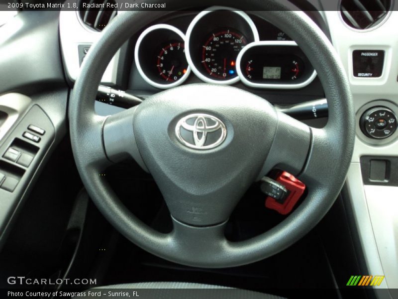 Radiant Red / Dark Charcoal 2009 Toyota Matrix 1.8