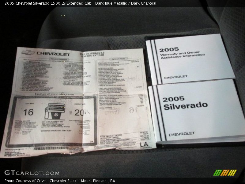 Dark Blue Metallic / Dark Charcoal 2005 Chevrolet Silverado 1500 LS Extended Cab