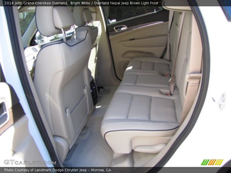 Bright White / Overland Nepal Jeep Brown Light Frost 2014 Jeep Grand Cherokee Overland