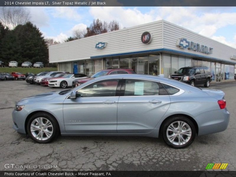 Silver Topaz Metallic / Jet Black 2014 Chevrolet Impala LT