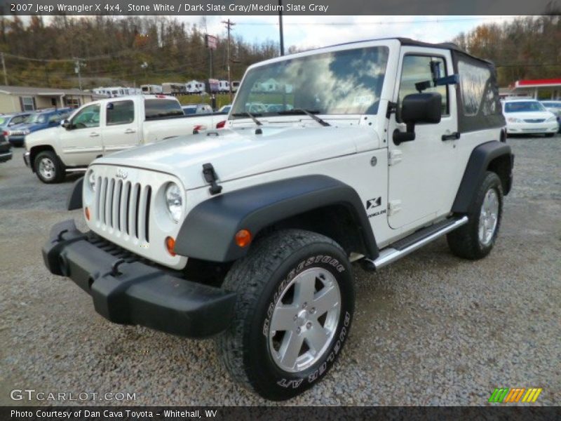 Stone White / Dark Slate Gray/Medium Slate Gray 2007 Jeep Wrangler X 4x4