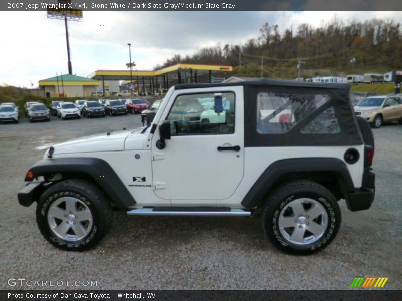 Stone White / Dark Slate Gray/Medium Slate Gray 2007 Jeep Wrangler X 4x4