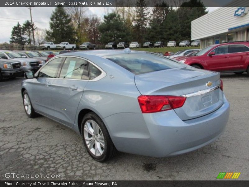 Silver Topaz Metallic / Jet Black 2014 Chevrolet Impala LT