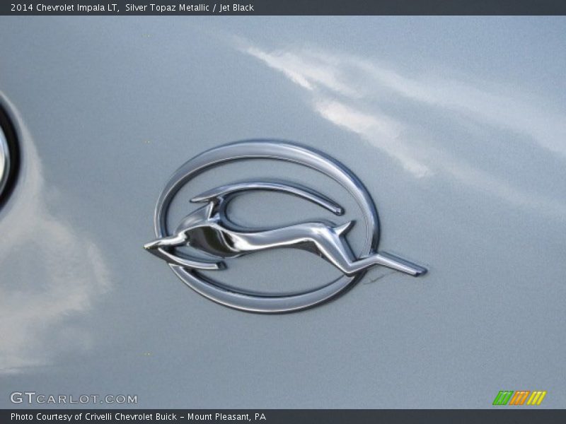 Silver Topaz Metallic / Jet Black 2014 Chevrolet Impala LT