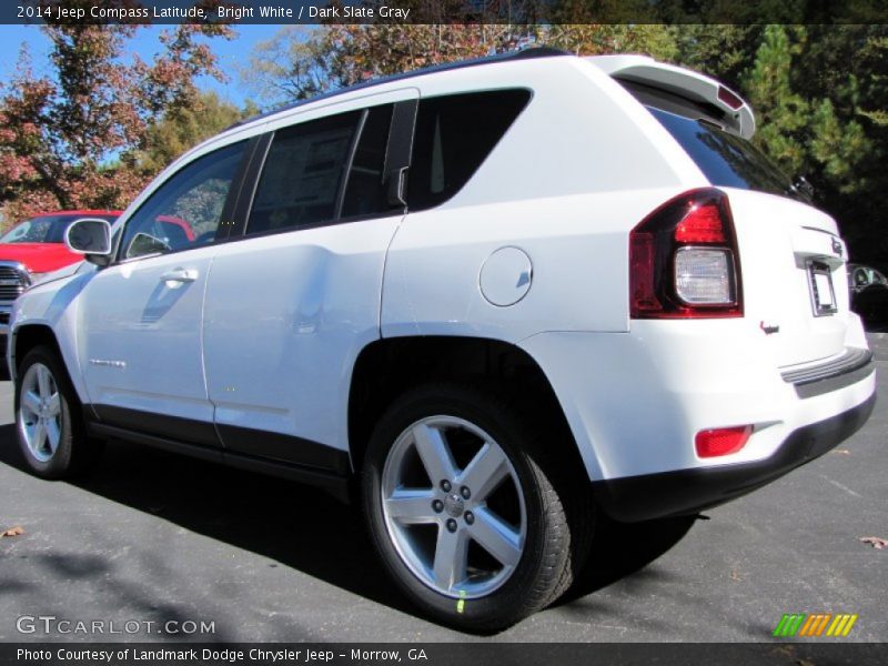 Bright White / Dark Slate Gray 2014 Jeep Compass Latitude