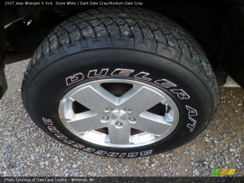 Stone White / Dark Slate Gray/Medium Slate Gray 2007 Jeep Wrangler X 4x4