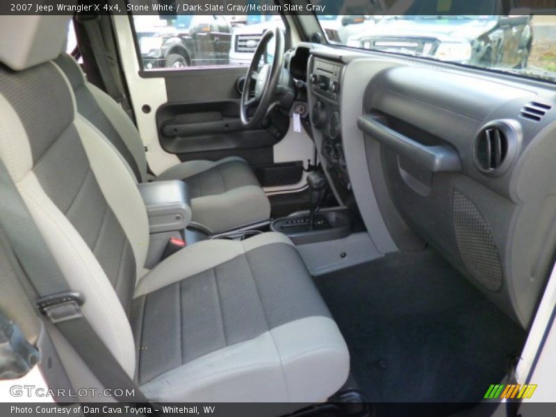 Stone White / Dark Slate Gray/Medium Slate Gray 2007 Jeep Wrangler X 4x4