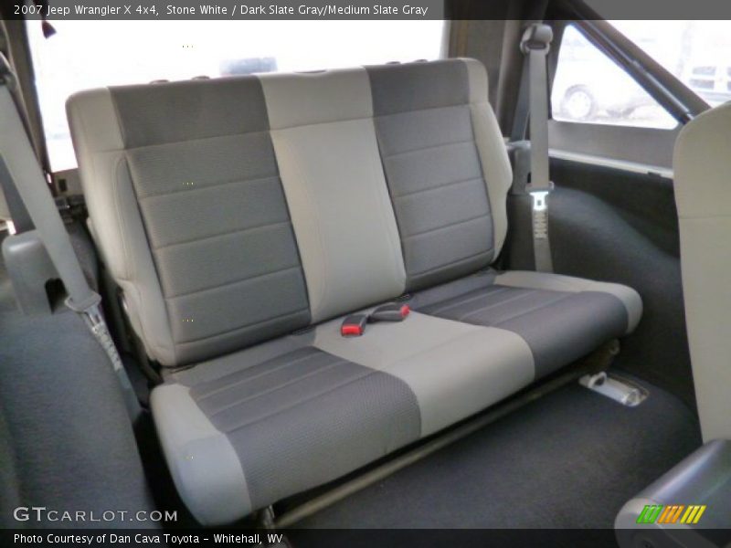 Stone White / Dark Slate Gray/Medium Slate Gray 2007 Jeep Wrangler X 4x4