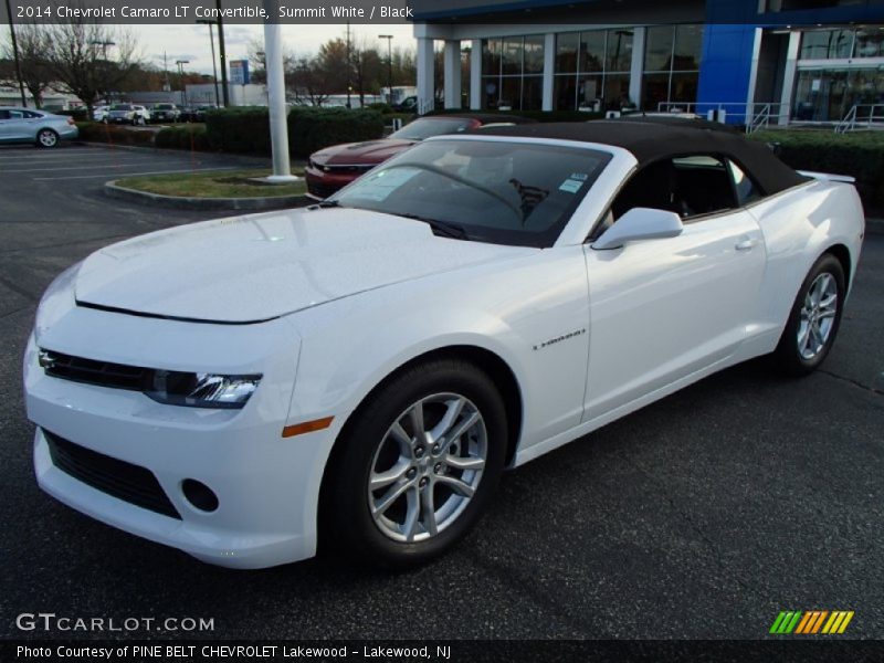 Summit White / Black 2014 Chevrolet Camaro LT Convertible