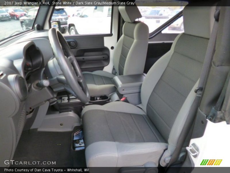 Stone White / Dark Slate Gray/Medium Slate Gray 2007 Jeep Wrangler X 4x4