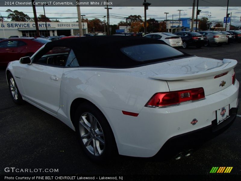 Summit White / Black 2014 Chevrolet Camaro LT Convertible