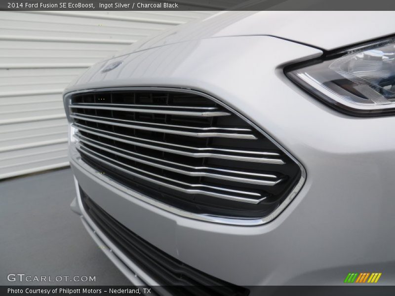 Ingot Silver / Charcoal Black 2014 Ford Fusion SE EcoBoost