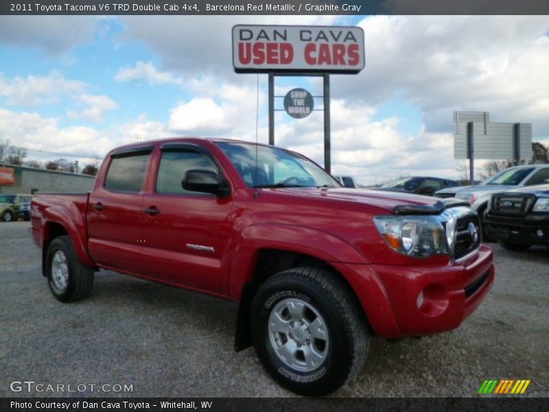 Barcelona Red Metallic / Graphite Gray 2011 Toyota Tacoma V6 TRD Double Cab 4x4