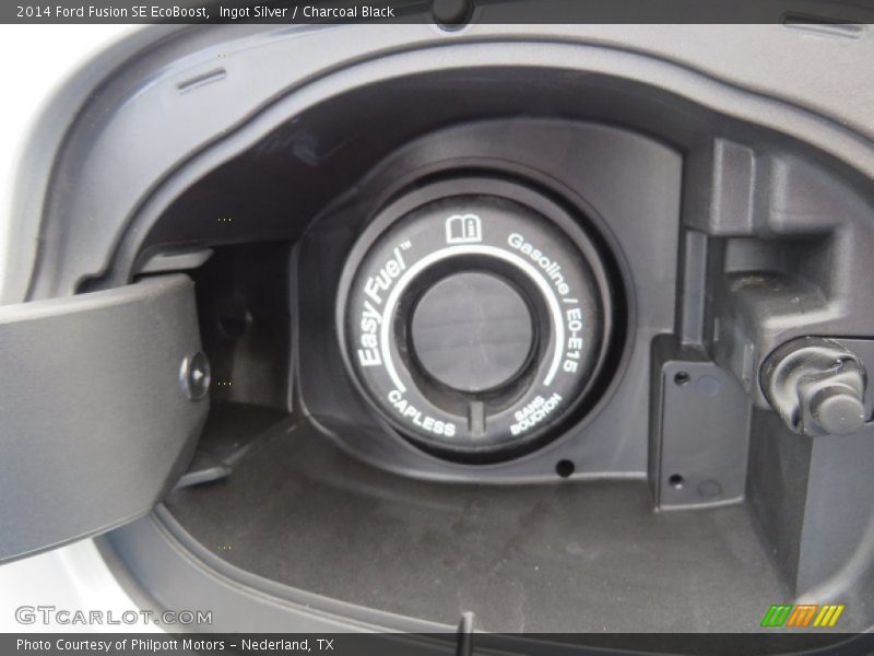 Ingot Silver / Charcoal Black 2014 Ford Fusion SE EcoBoost