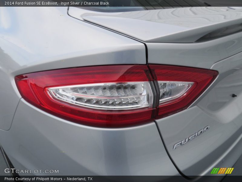 Ingot Silver / Charcoal Black 2014 Ford Fusion SE EcoBoost