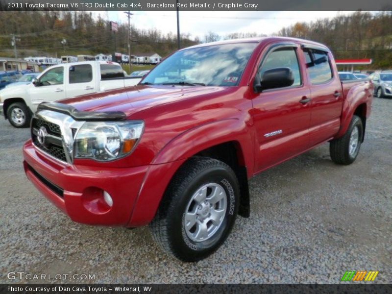 Barcelona Red Metallic / Graphite Gray 2011 Toyota Tacoma V6 TRD Double Cab 4x4