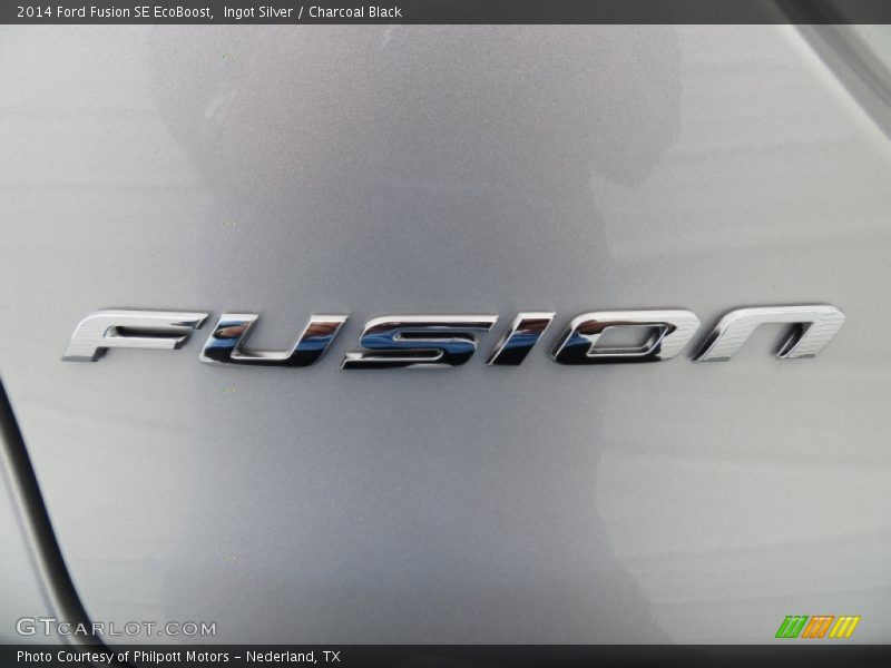 Ingot Silver / Charcoal Black 2014 Ford Fusion SE EcoBoost