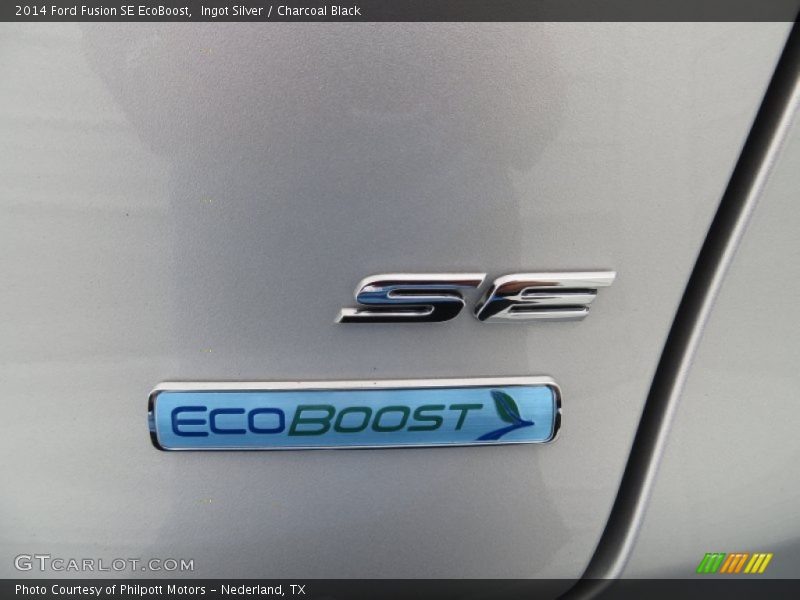Ingot Silver / Charcoal Black 2014 Ford Fusion SE EcoBoost