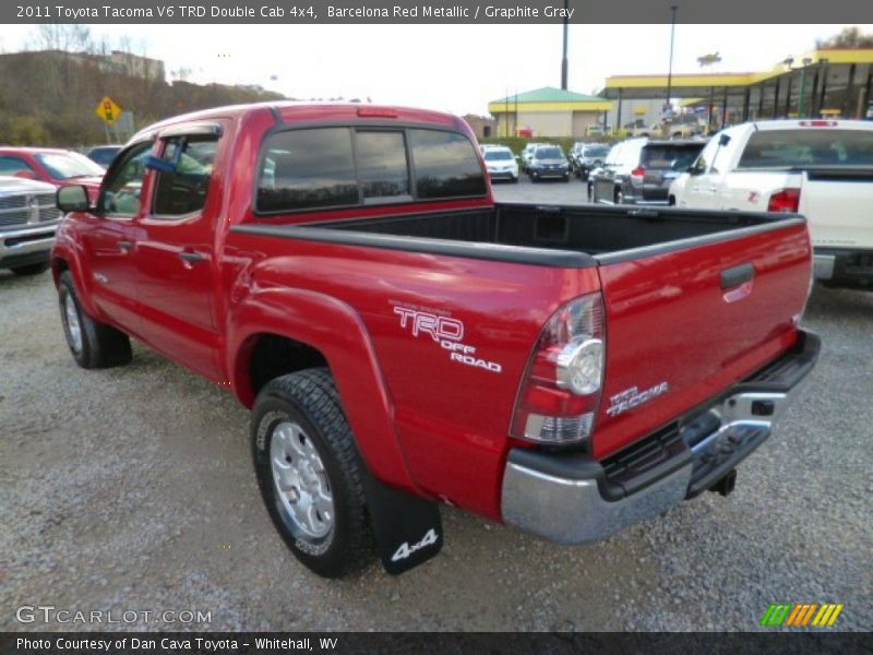 Barcelona Red Metallic / Graphite Gray 2011 Toyota Tacoma V6 TRD Double Cab 4x4