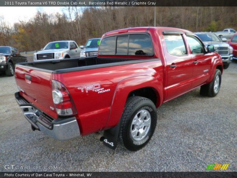 Barcelona Red Metallic / Graphite Gray 2011 Toyota Tacoma V6 TRD Double Cab 4x4