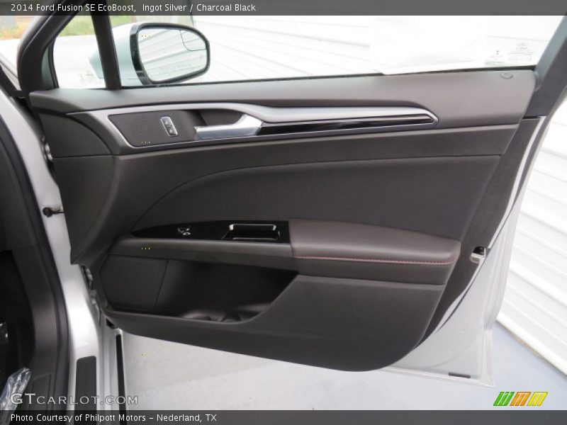 Ingot Silver / Charcoal Black 2014 Ford Fusion SE EcoBoost