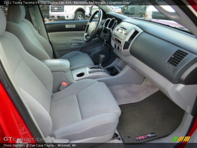 Barcelona Red Metallic / Graphite Gray 2011 Toyota Tacoma V6 TRD Double Cab 4x4