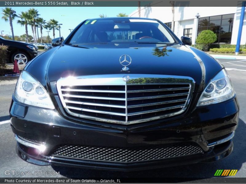 Black / Black 2011 Mercedes-Benz S 550 Sedan