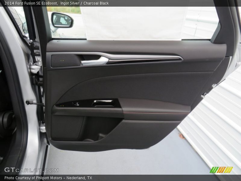 Ingot Silver / Charcoal Black 2014 Ford Fusion SE EcoBoost