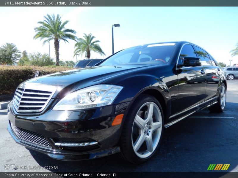 Black / Black 2011 Mercedes-Benz S 550 Sedan