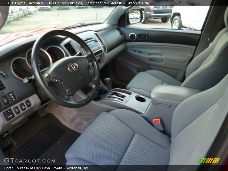 Barcelona Red Metallic / Graphite Gray 2011 Toyota Tacoma V6 TRD Double Cab 4x4