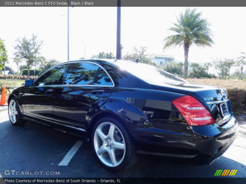 Black / Black 2011 Mercedes-Benz S 550 Sedan