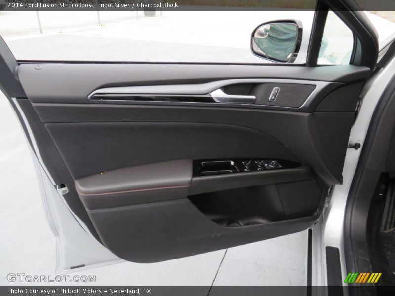 Ingot Silver / Charcoal Black 2014 Ford Fusion SE EcoBoost