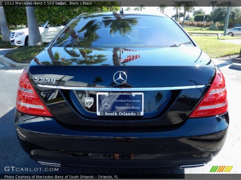 Black / Black 2011 Mercedes-Benz S 550 Sedan