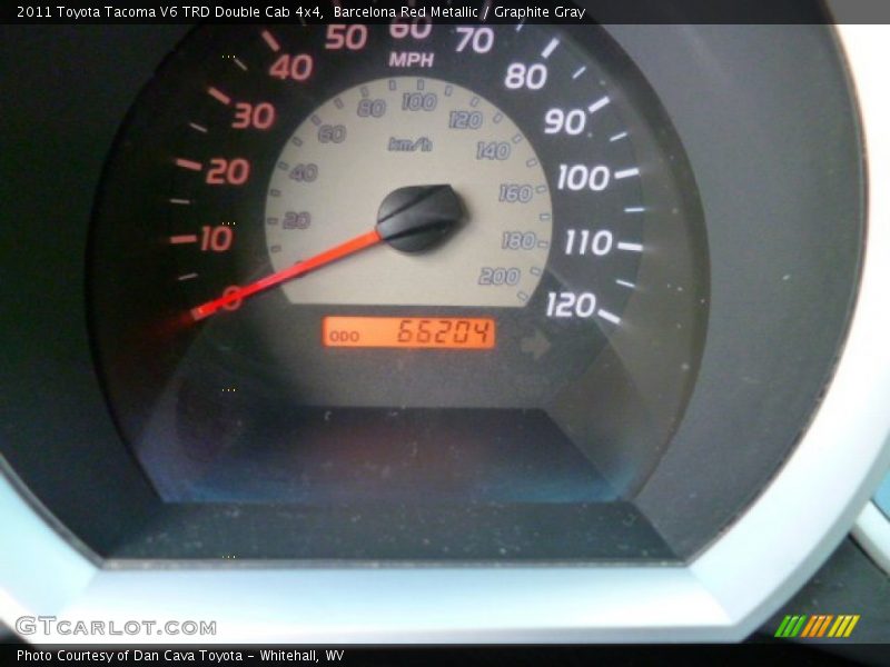 Barcelona Red Metallic / Graphite Gray 2011 Toyota Tacoma V6 TRD Double Cab 4x4