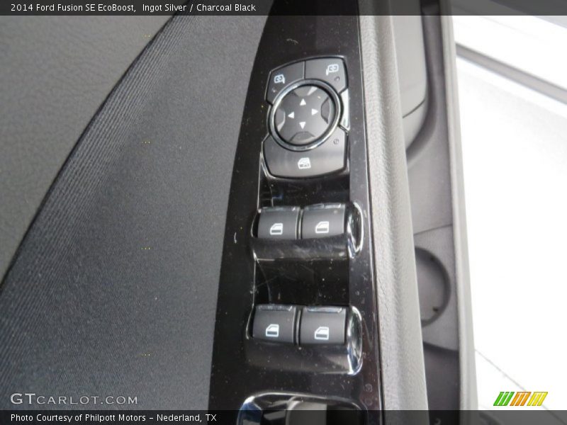 Ingot Silver / Charcoal Black 2014 Ford Fusion SE EcoBoost