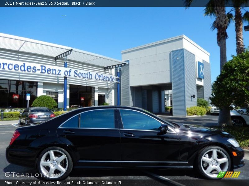 Black / Black 2011 Mercedes-Benz S 550 Sedan