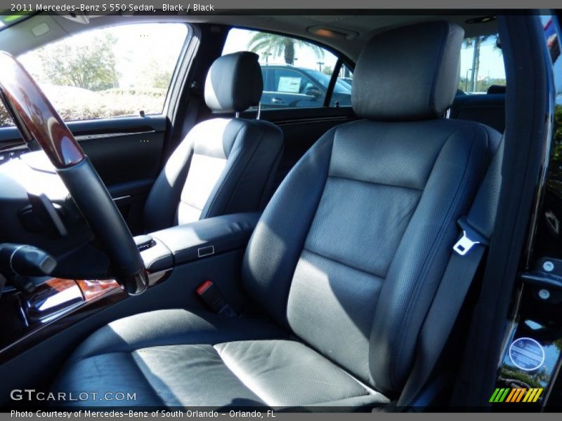 Black / Black 2011 Mercedes-Benz S 550 Sedan