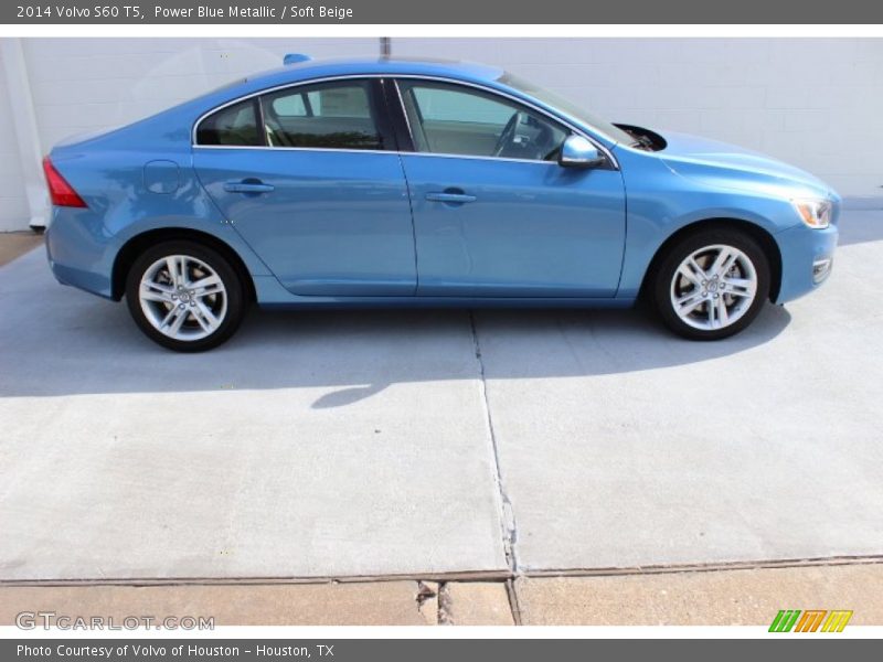 Power Blue Metallic / Soft Beige 2014 Volvo S60 T5