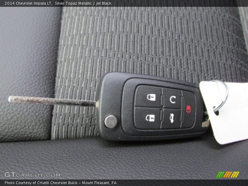 Silver Topaz Metallic / Jet Black 2014 Chevrolet Impala LT