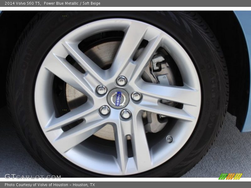 Power Blue Metallic / Soft Beige 2014 Volvo S60 T5