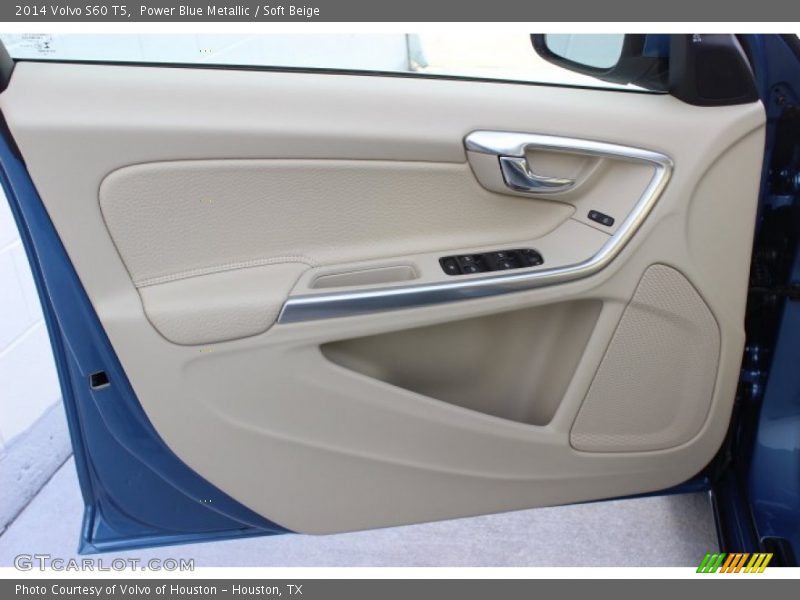 Power Blue Metallic / Soft Beige 2014 Volvo S60 T5