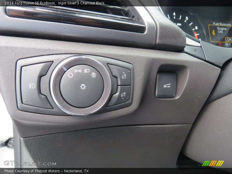 Ingot Silver / Charcoal Black 2014 Ford Fusion SE EcoBoost