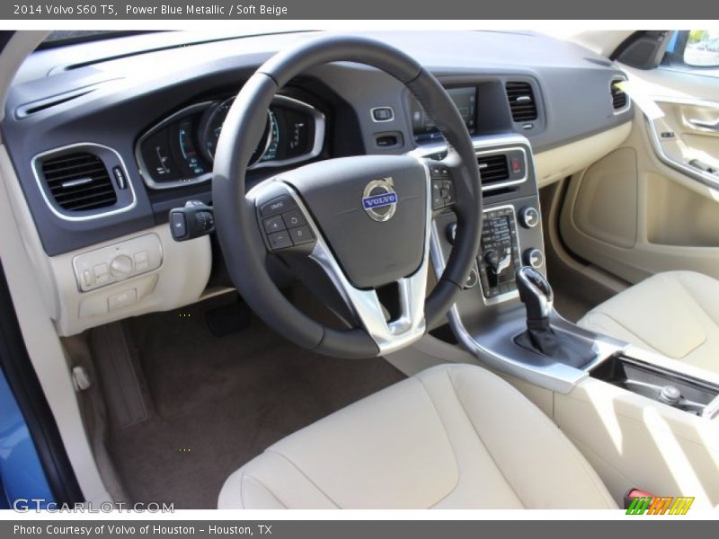 Power Blue Metallic / Soft Beige 2014 Volvo S60 T5